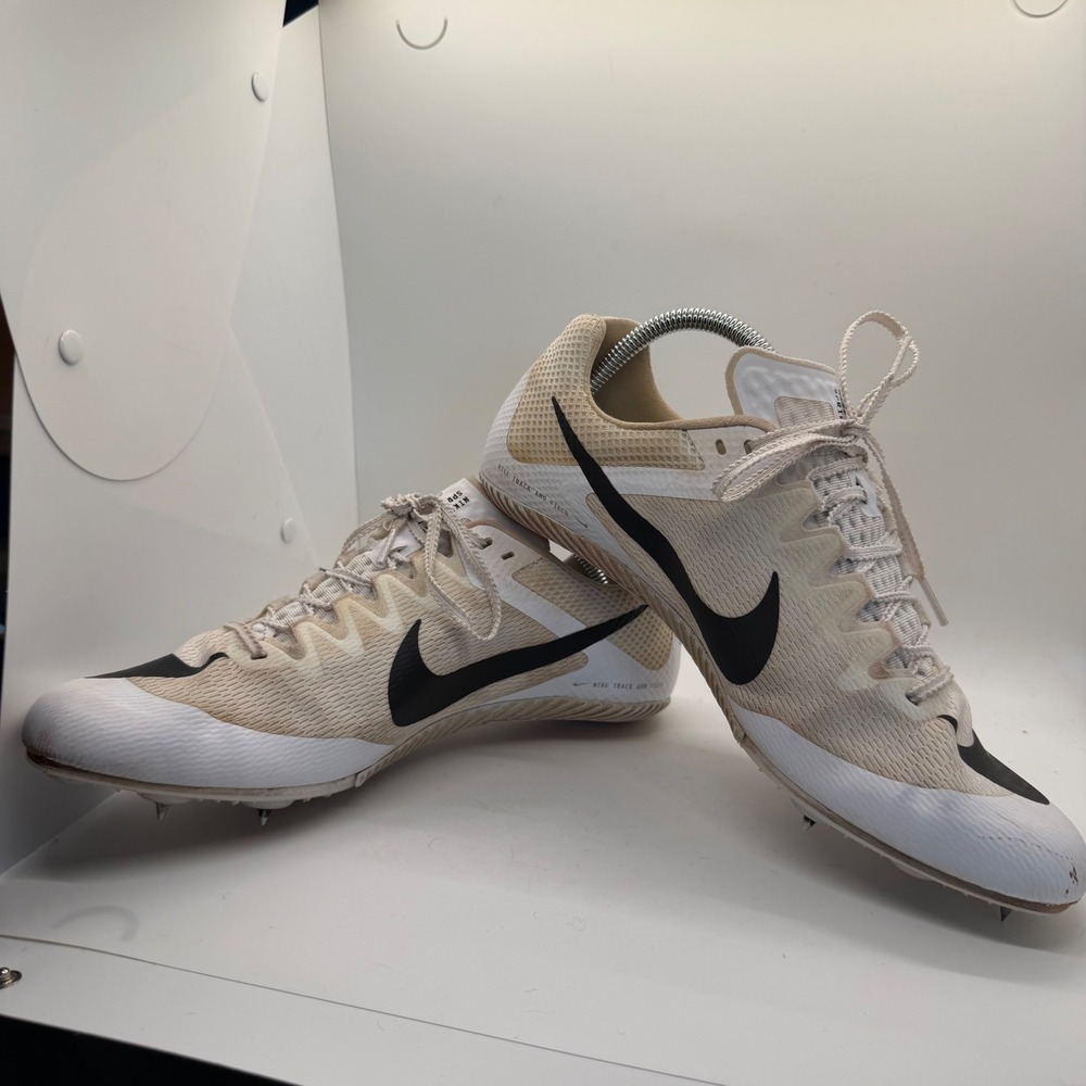 Nike Zoom Superfly Elite 2 White Black Sprint Spikes FZ9663-100 Mens 10.5 Track